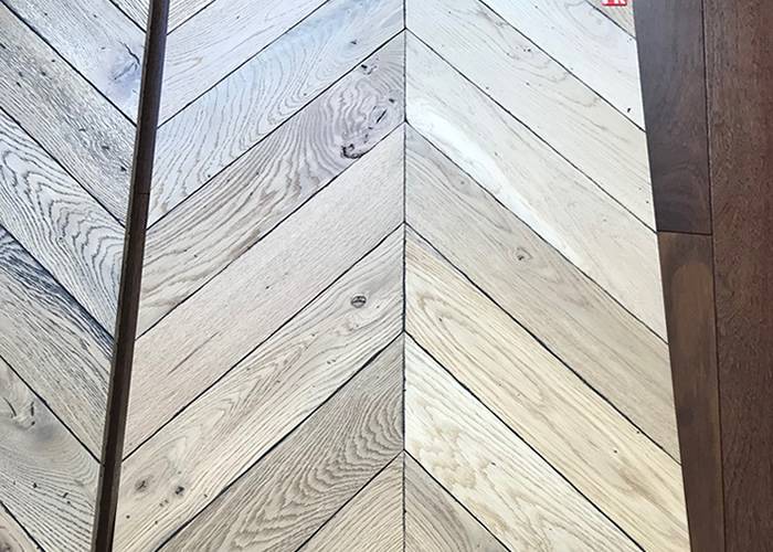 Parquet contrecollé Chêne Opéra Point Hongrie - 16 x 90 x 500 mm - huilé naturel