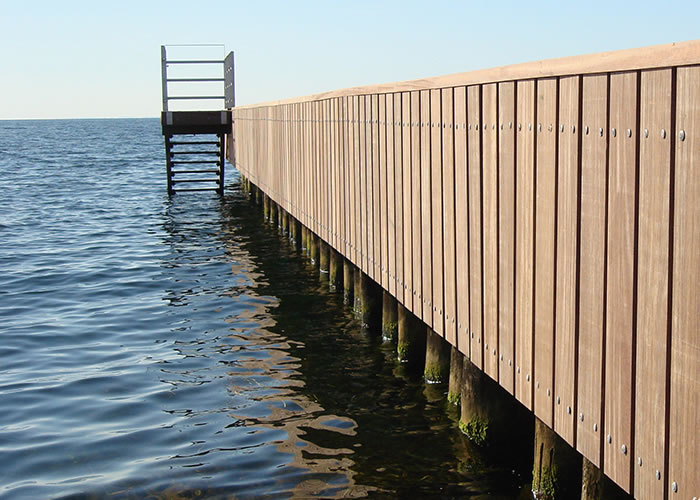 Poteaux en Azobé massif - 70 x 70 x 2750 mm - lots