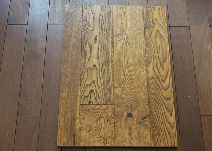 Parquet contrecollé Chêne Rustique - 14 x 180/190 x 1900 mm - huilé UV