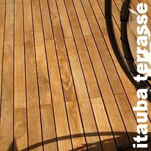 Lames de terrasse Itauba - 21 x 145 mm - 2 faces lisses