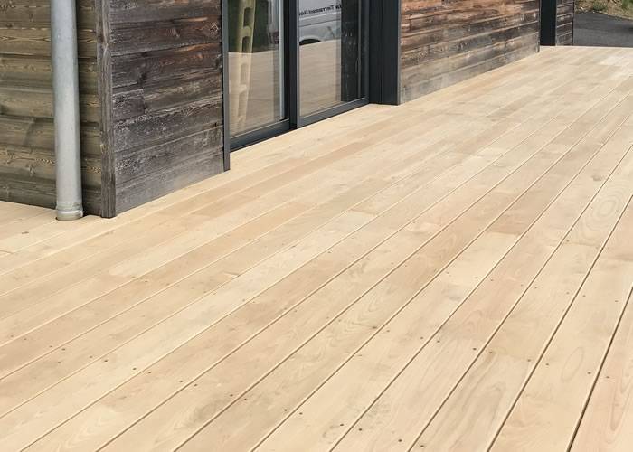 Lames de terrasse Châtaignier - 22 x 145 x 2000 à 5000 mm - lisse abouté