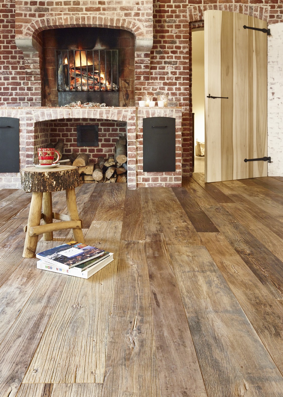 Parquet contrecollé Barnwood Orme nature - 20 x 220 x 1650 mm - prix colis