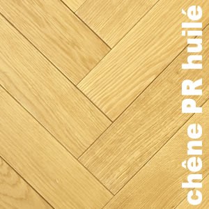 Parquet contrecollé Chêne Premier/Rustique Bâton rompu - 12 x 145 x 800 mm - huilé