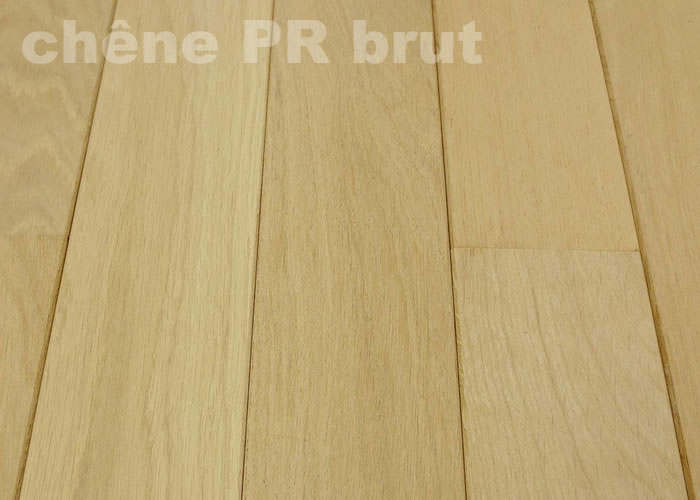 Parquet massif Chêne Premier - 14 x 120 x 400-1800 mm - brut - PROMO