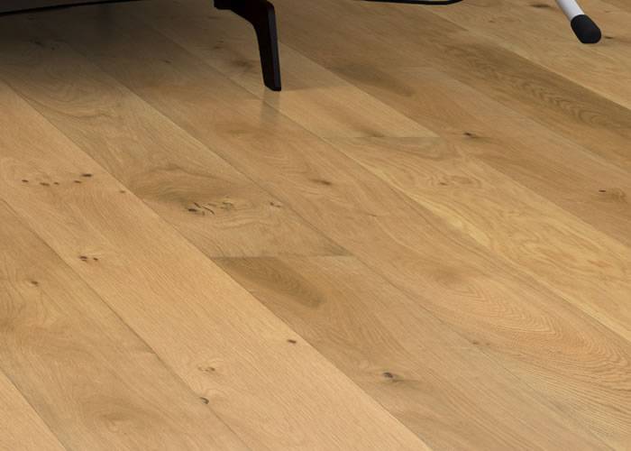 Parquet massif Chêne Rustique - 14 x 90 mm - huilé incolore