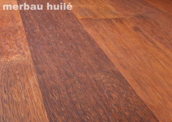 Parquet contrecollé Merbau point Hongrie - 12 x 140 x 760 mm - brut - Brest