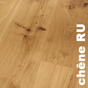 Plancher chêne brut : authenticité et élégance intemporelle en Chêne RU Rustique Europe
