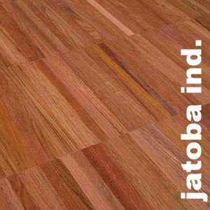 Parquet industriel Jatoba - 20 x 10 x 300 mm - motif sur chants