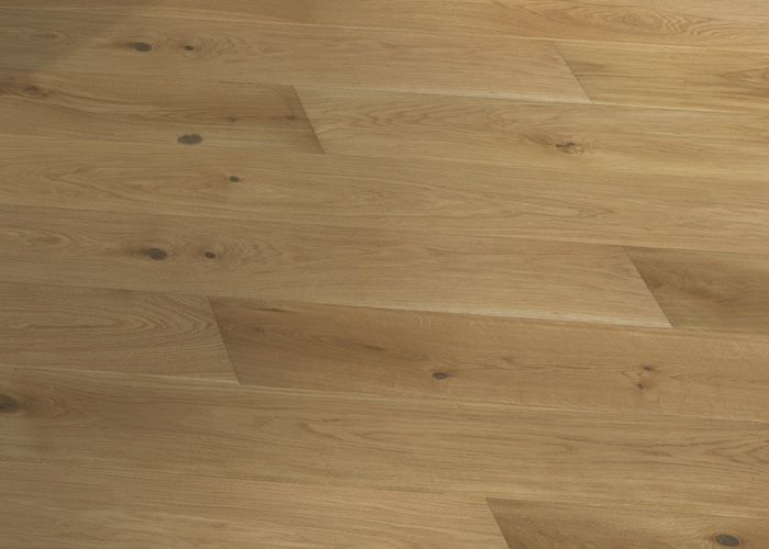 Parquet contrecollé Chêne Rustique - 12 x 140 mm - verni - PROMO