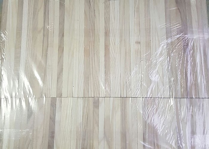 Parquet industriel Frêne - 10 x 08 x 160 mm - motif sur chants - colis de 3,072 m2
