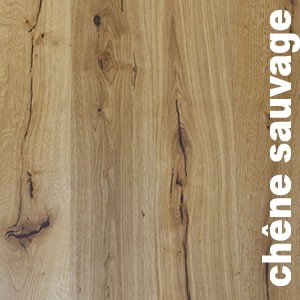 Parquet contrecollé Chêne Sauvage - 14 x 180 x 1800 mm - brossé - huilé