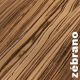 Parquet contrecollé Zebrano - 20 x 180 mm - verni
