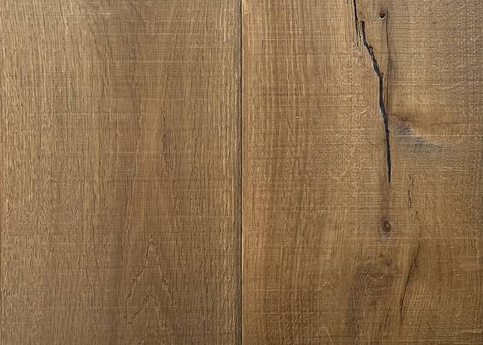 Parquet contrecollé Chêne Rustique - 15 x 220 x 2200 mm - huilé - aspect vieux bois - Thann