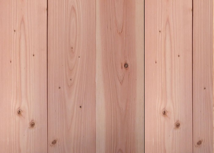 Traverses en Red Cedar  - 27 x 80 mm - profil planche