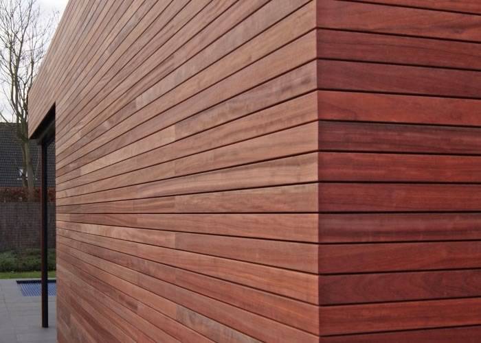 Bardage en Padouk - 20 x 100 x 2500 mm - ecocertifié - profil Techniclic