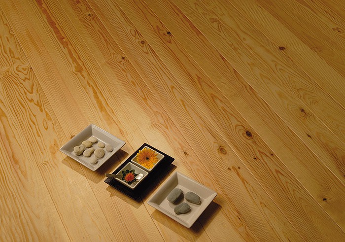 Parquet massif Pin des Landes - 23 x 80 mm - brut - sans noeuds