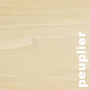 Parquet massif brut en Peuplier FR