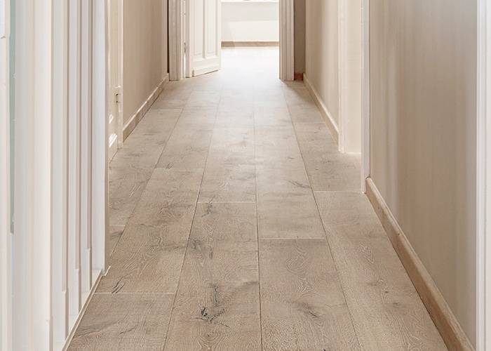 Parquet contrecollé Chêne Rustique - 15 x 220 x 2200 mm - huilé gris