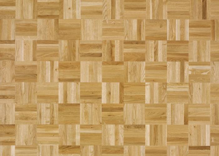 Parquet industriel Chêne Nature - 8 x 23 x 160 mm - motif à damier - Strasbourg