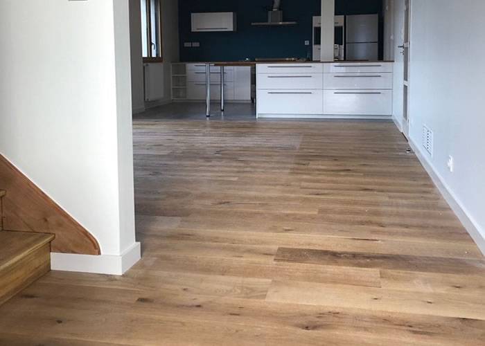 Parquet massif Chêne Campagne Français - 14 x 120 mm - verni ou huilé - Montbéliard