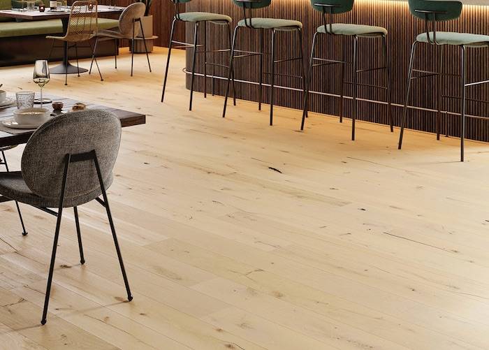 Parquet contrecollé Chêne Campagne - 14 x 190 mm - huilé - loft