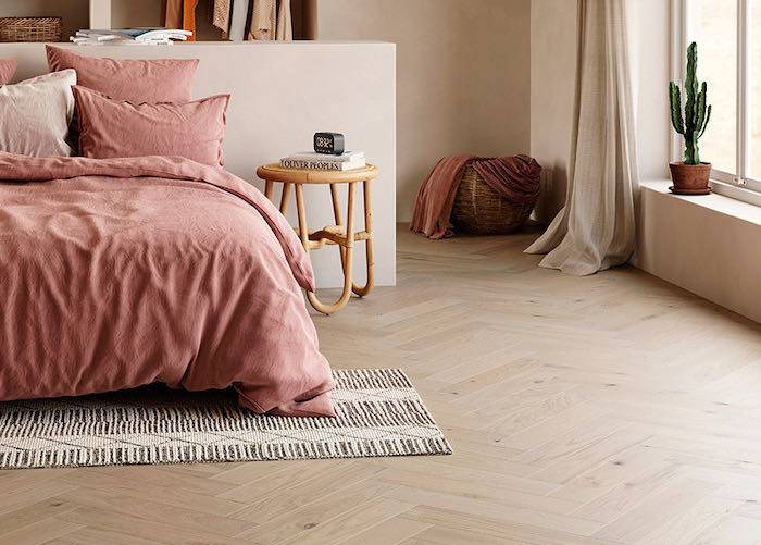 Parquet contrecollé Chêne Rustique Bâton Rompu - 14 x 120 mm - huilé incolore - loft