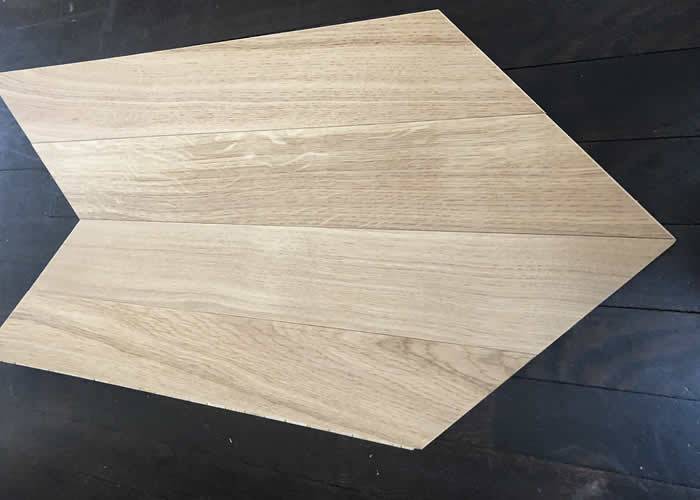 Parquet contrecollé Chêne Premier Point Hongrie - 15 x 140 x 600 mm - brut