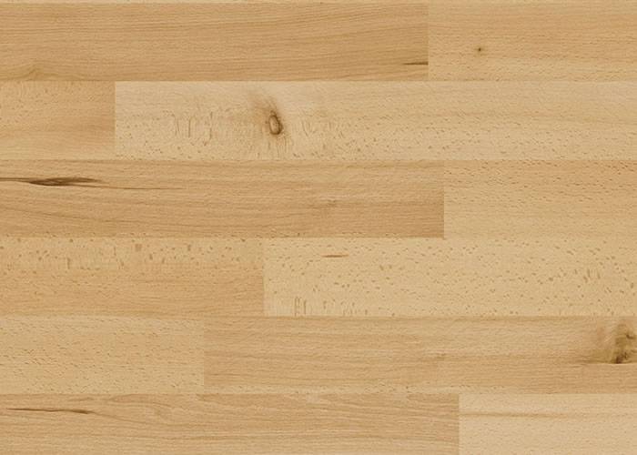 Parquet contrecollé Hêtre Rustique - 10 x 70 x 490 mm - verni