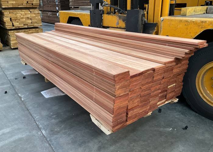 Lames de terrasse Jatoba - 21 x 120 mm - 2 faces lisses - lots