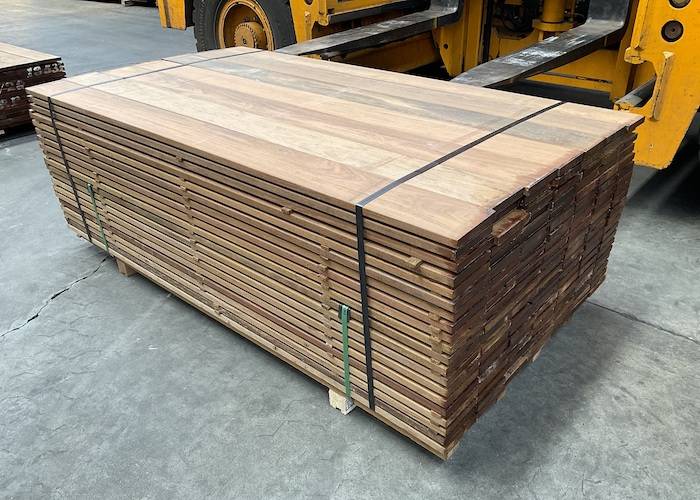 Lames de terrasse IPE - 21 x 145 x 2000 + mm - 2 faces lisses