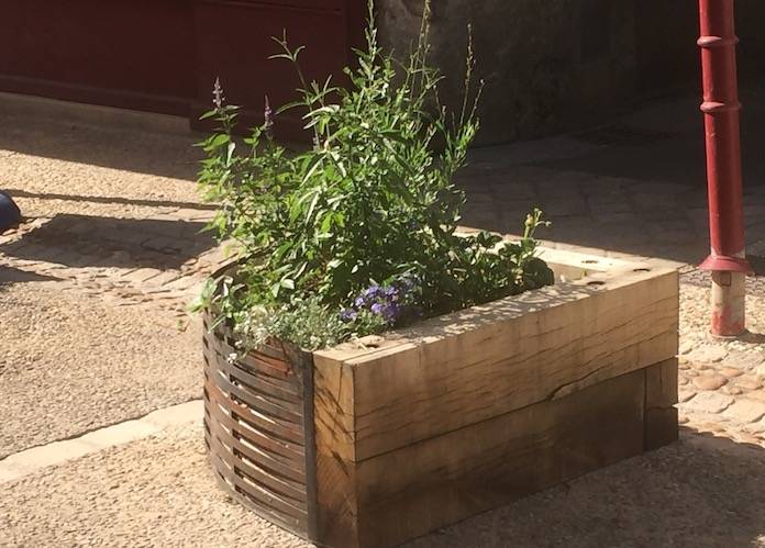 Traverses paysagères Chêne - 140 x 240 x 2000 mm - brut de sciage