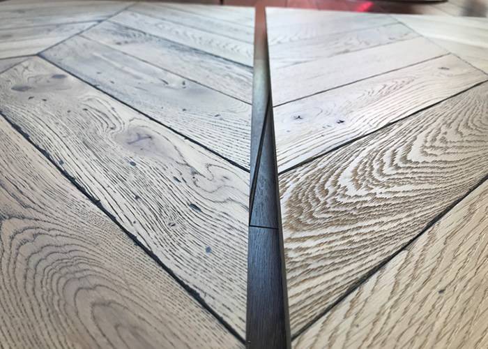 Parquet contrecollé Chêne Opéra Baton Rompu - 16 x 90 x 500 mm - verni incolore