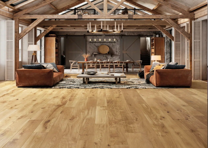 Parquet contrecollé Chêne Campagne - 16 x 200 mm - brut - PROMO