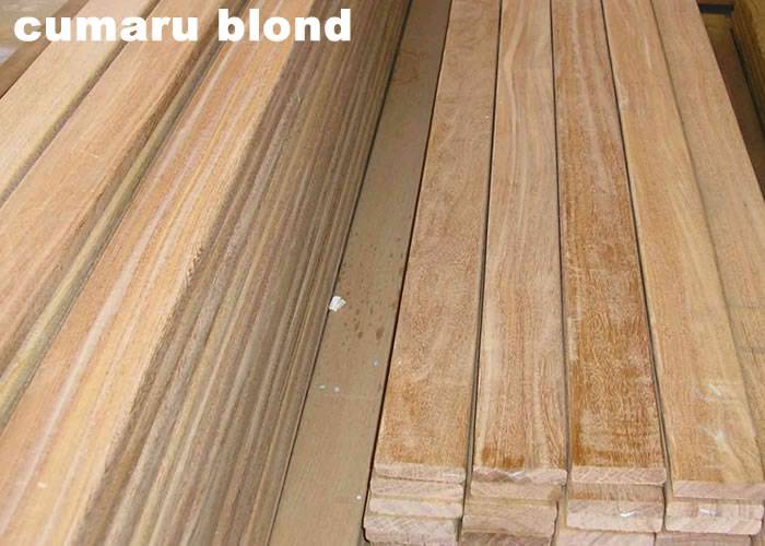 Lames de terrasse Cumaru - 21 x 145 x 1850+ mm - 2 faces lisses - lot de 10 lames