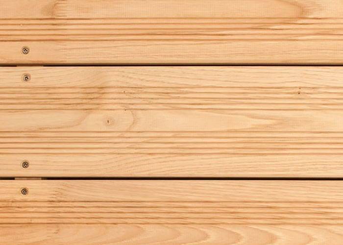 Lames de terrasse Châtaignier - 21 x 105 x 3000 mm - lisse abouté - profil bombé