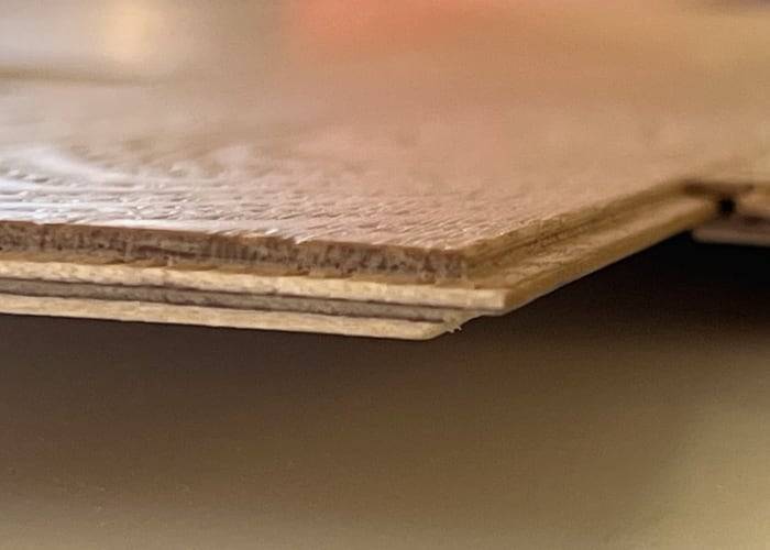 Parquet contrecollé Chêne Premier - 5,5 x 100 x 1100 mm - verni