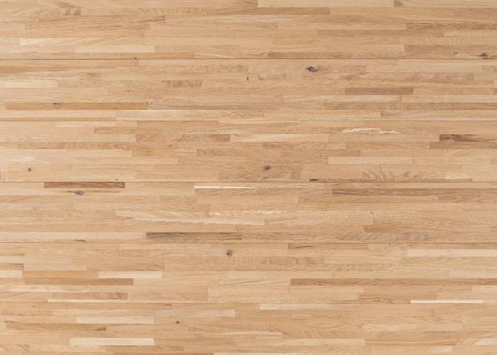 Parquet massif Industriel Chêne - 13 x 190 x 2410 mm - verni - PROMO