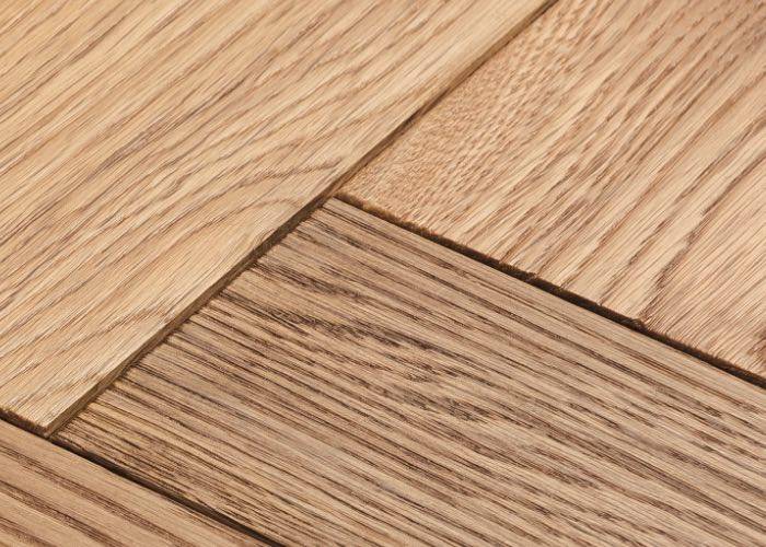 Parquet contrecollé Chêne Premier Bâton Rompu - 10 x 70 x 490 mm - huilé - Cannes