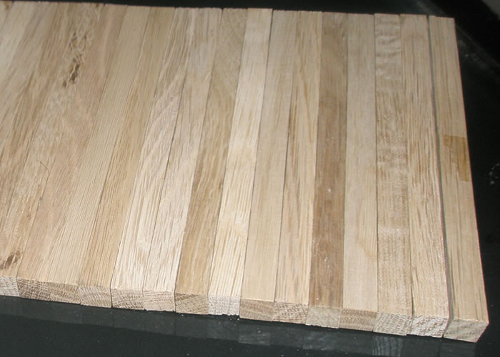 Parquet industriel Chêne - 24 x 08 x 120 mm - motif sur chants