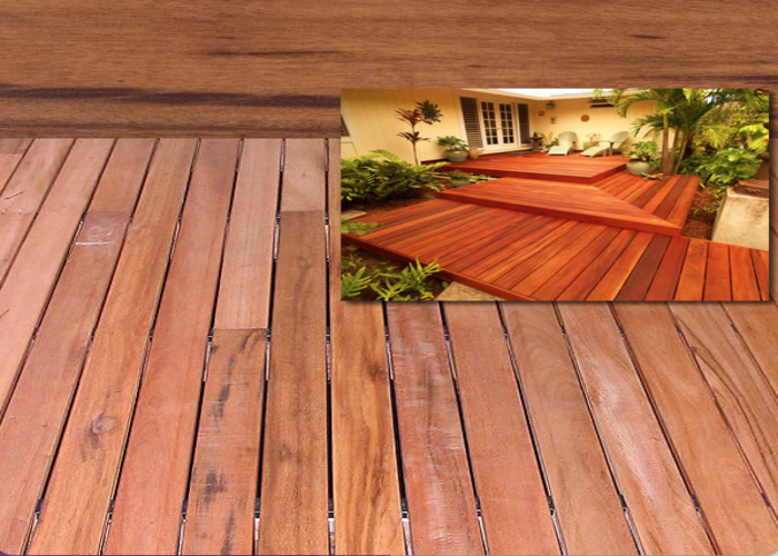 Lames de terrasse Tigerwood / Muiracatiara - 21 x 145 mm - 2 faces lisses
