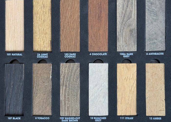 Parquet contrecollé Chêne - 20 x 300 mm - vieilli - couleur au choix