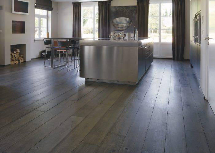 Parquet contrecollé Chêne - 20 x 300 mm - vieilli - couleur au choix
