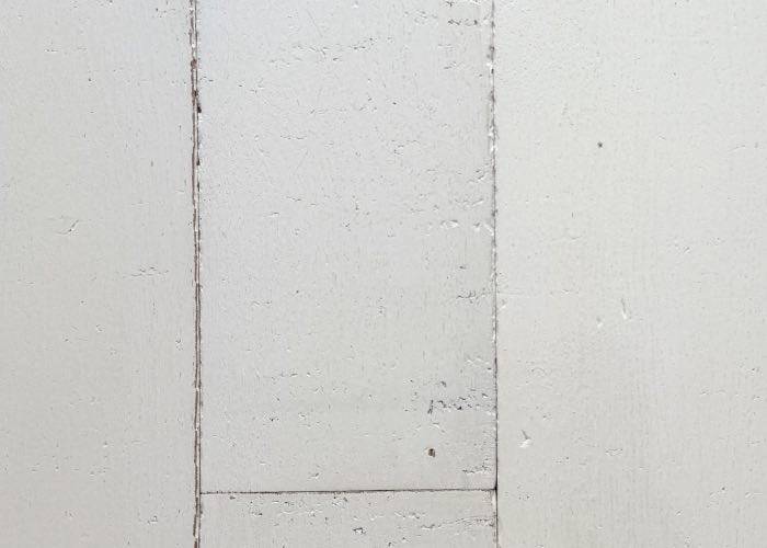 Parquet massif Chêne peint - 20 mm - multi-largeurs - blanc - vieilli