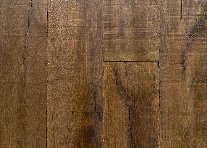 Parquet massif Chêne Arbony multi-largeurs - aspect wagon - clavette