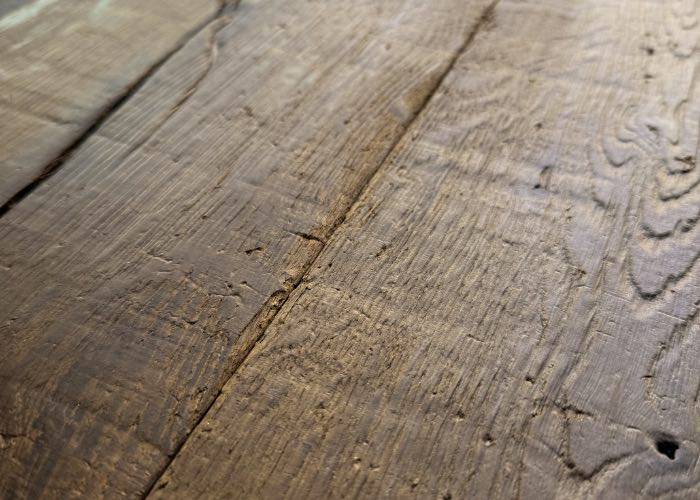 Parquet massif Chêne Arbony multi-largeurs - aspect wagon - clavette