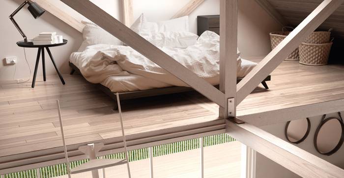 Parquet massif Chêne Campagne - 21 x 140 mm en brut - double face - pour mezzanine