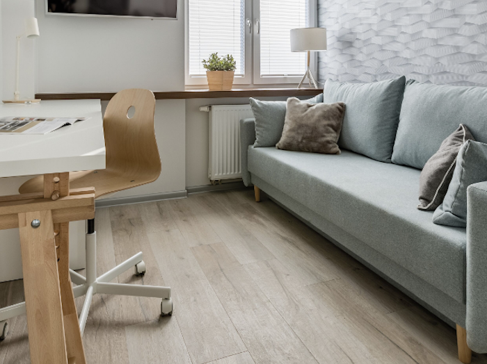 Parquet stratifié - 5,5 x 180 x 1220 mm - aspect incolore