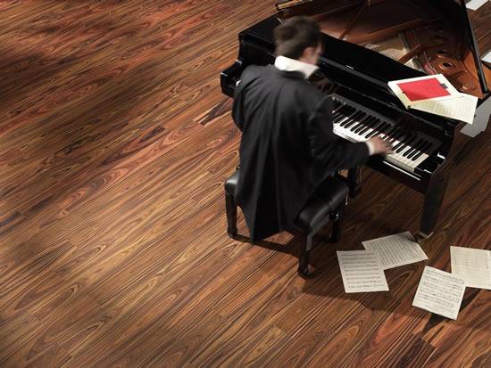 Parquet contrecollé Morado Rustique - 15 x 135 mm - verni mat - Paris Trocadero