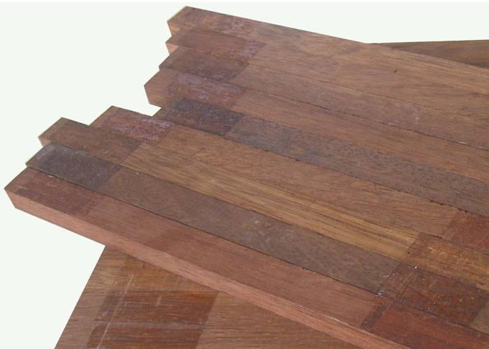 Parquet industriel Merbau - 15 x 20 x 300 mm - motif sur chants - PROMO