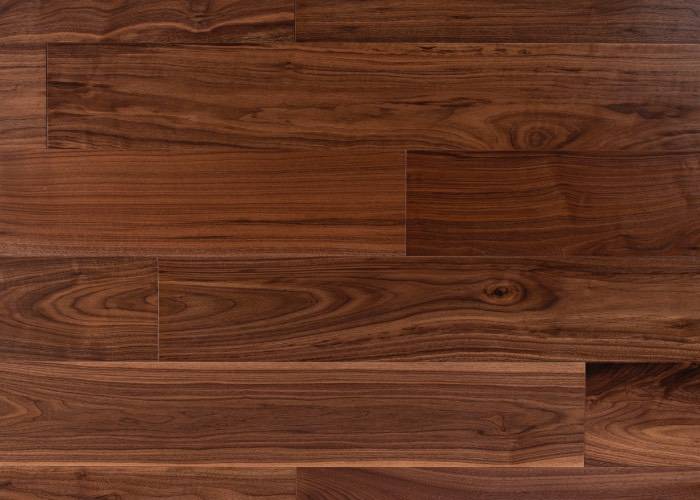 Parquet contrecollé Noyer Américain Select Point Hongrie - 14 x 90 x 510 mm - huilé UV